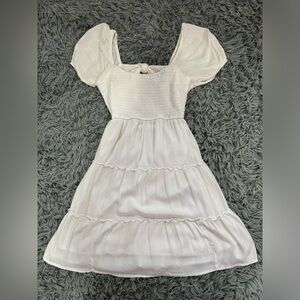 Hollister Babydoll White Dress